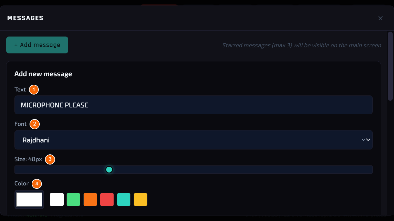 New message