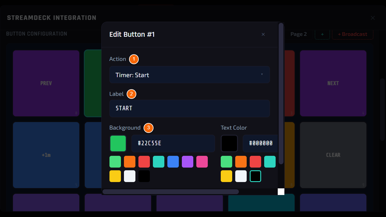 Editing a button