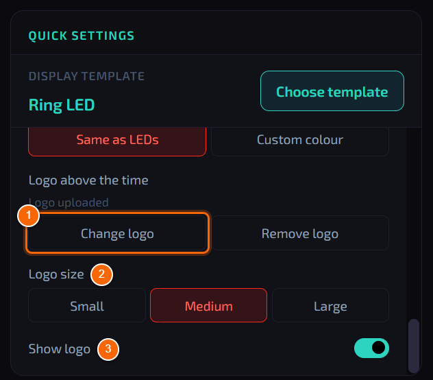 Logo in Ring LED