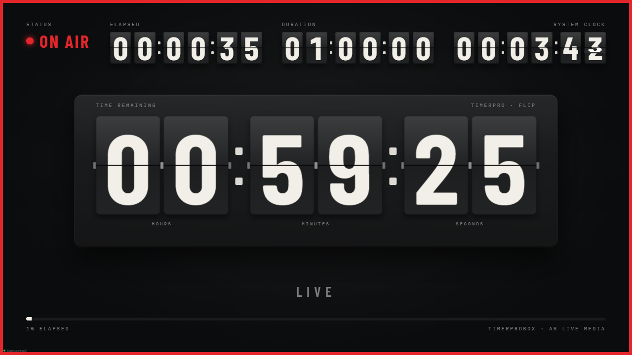 `Flip` — flip clock