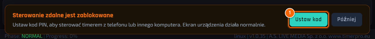 Przypomnienie o kodzie